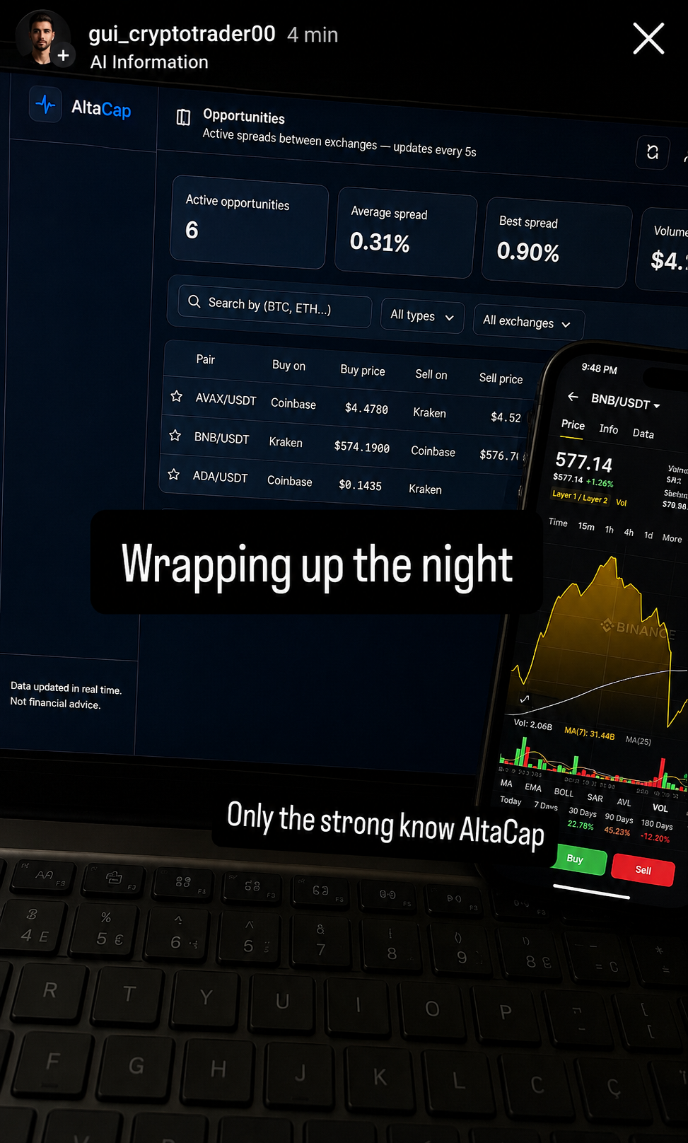AltCap user story